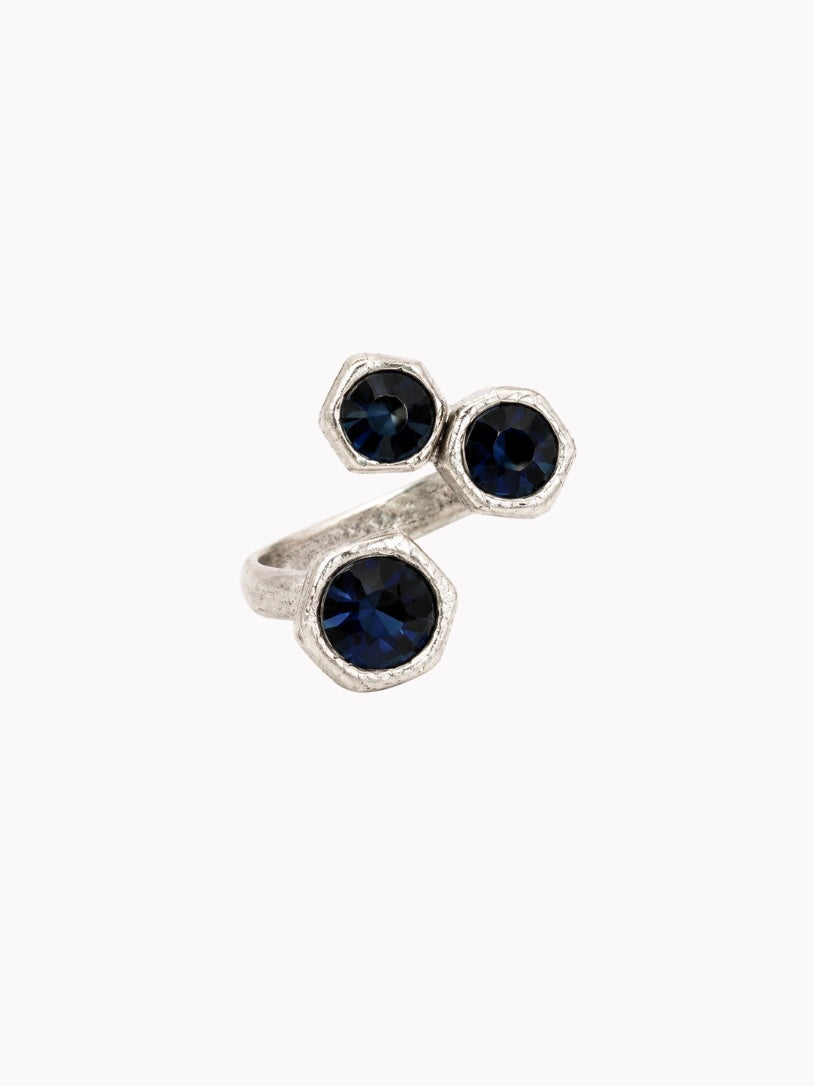 Anillo Tres faros Azul