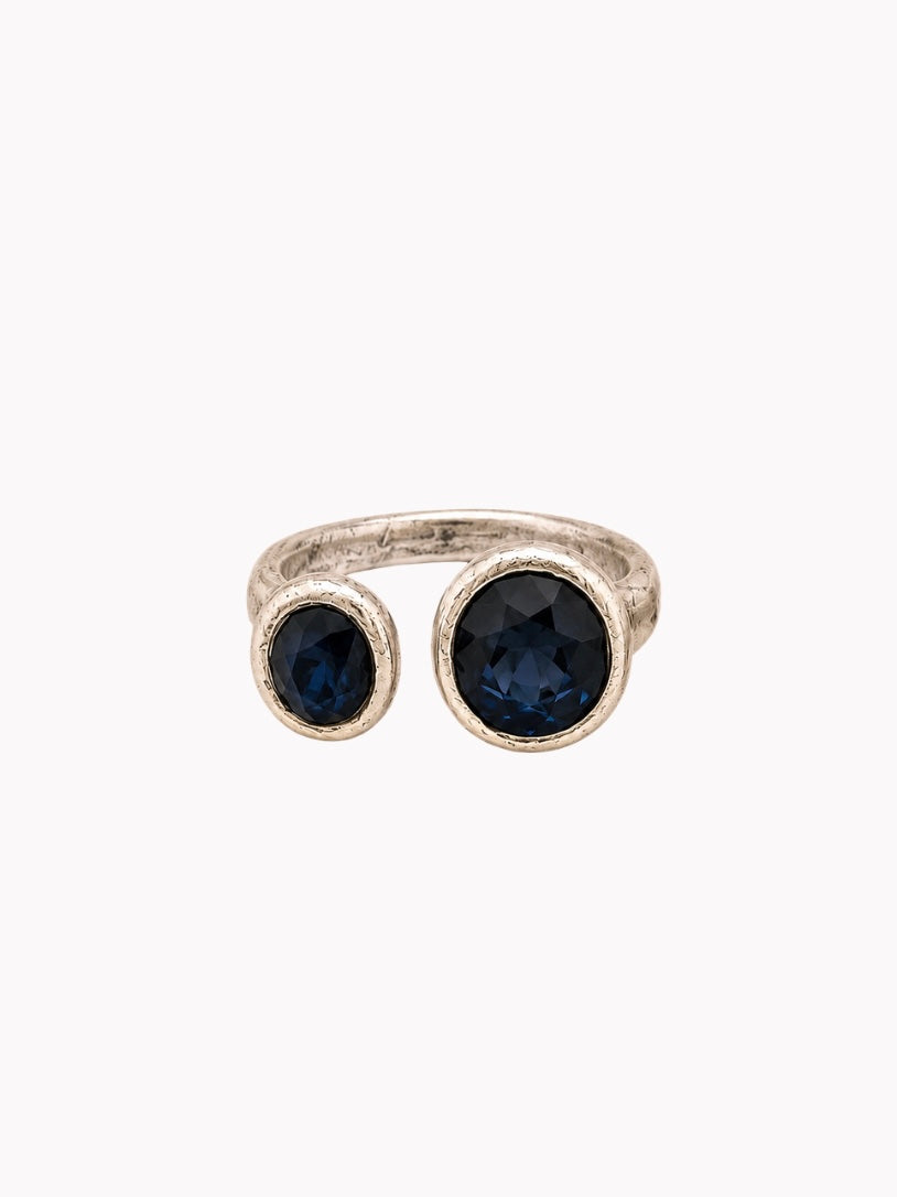 Anillo Dos Faros Azul