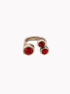 Anillo Tres Faros Rojo