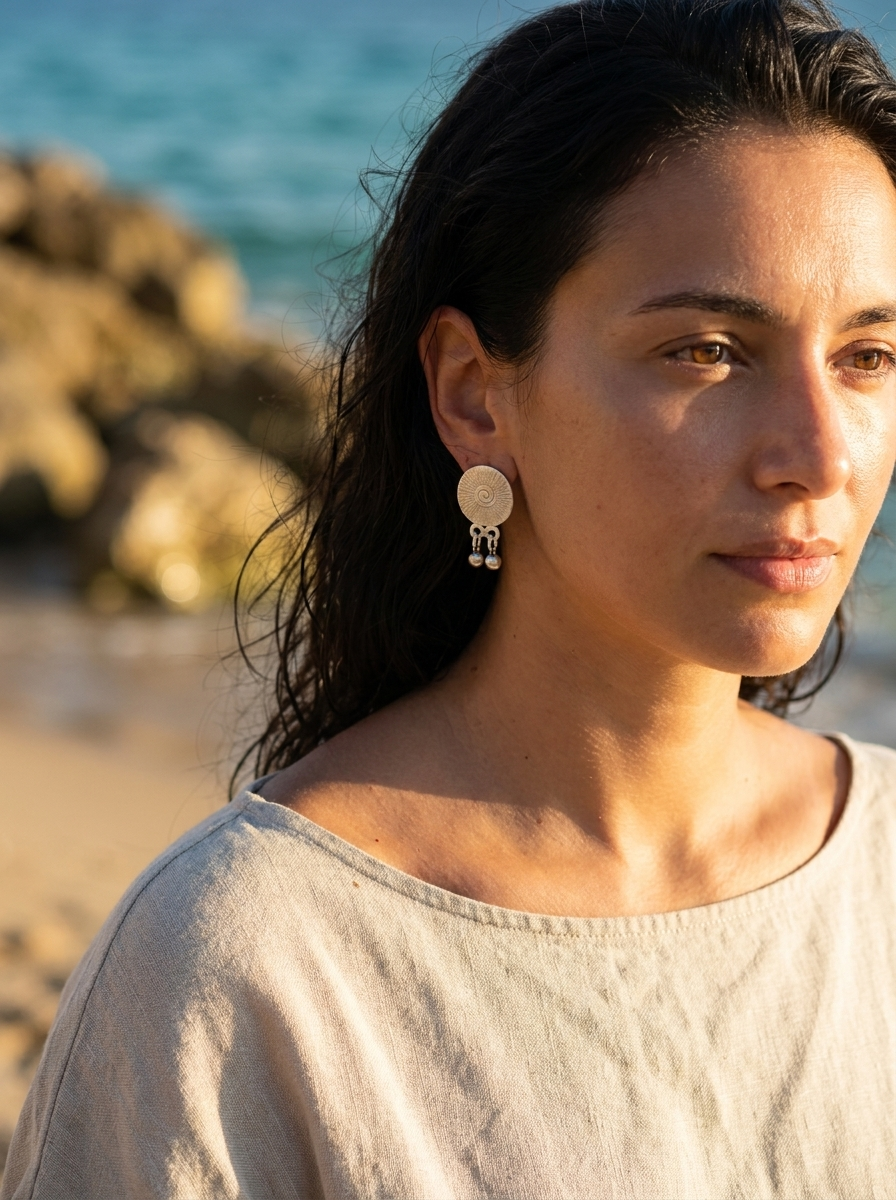 Pendientes Amonite