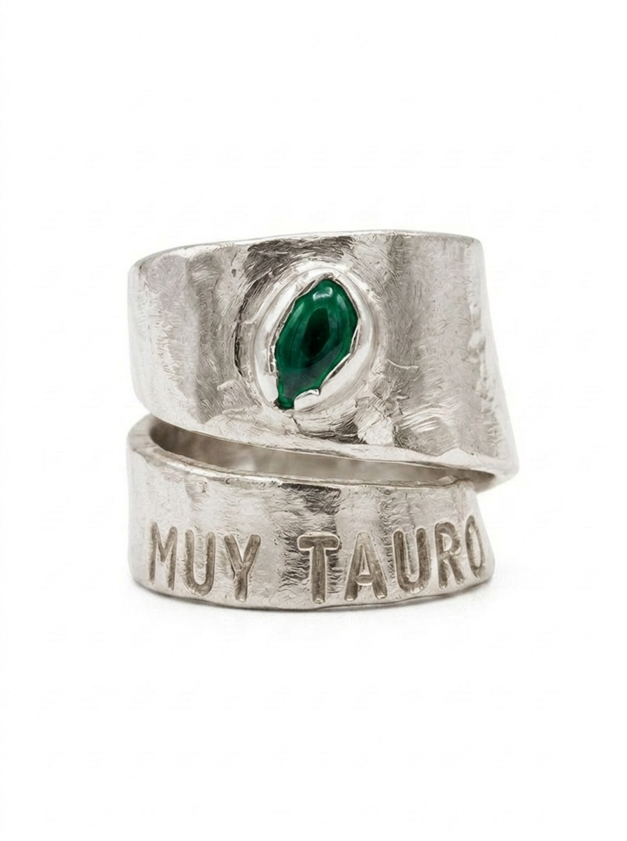 Anillo amuleto personalizado plata